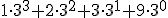 1\cdot 3^3+2\cdot 3^2+3\cdot 3^1+9\cdot 3^0