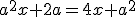 a^2x+2a=4x+a^2