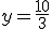 y=\frac{10}{3}